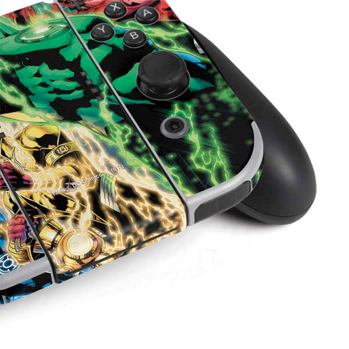 DC Comics Green Lantern Blackest Night Art work by Ivan Reis Nintendo Switch OLED (2021) Skin
